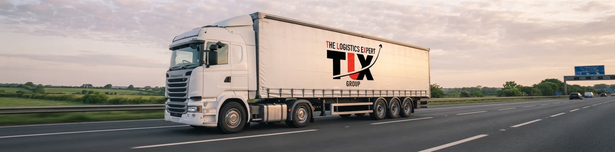 TLX Group articulated lorry on the motorway